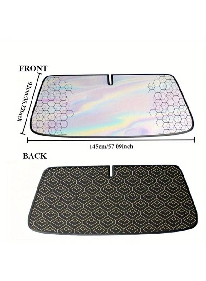 For Tundra 5 Layer Laser Cut Car Windshield Sunshade Universal Heat Blocker - Image 3